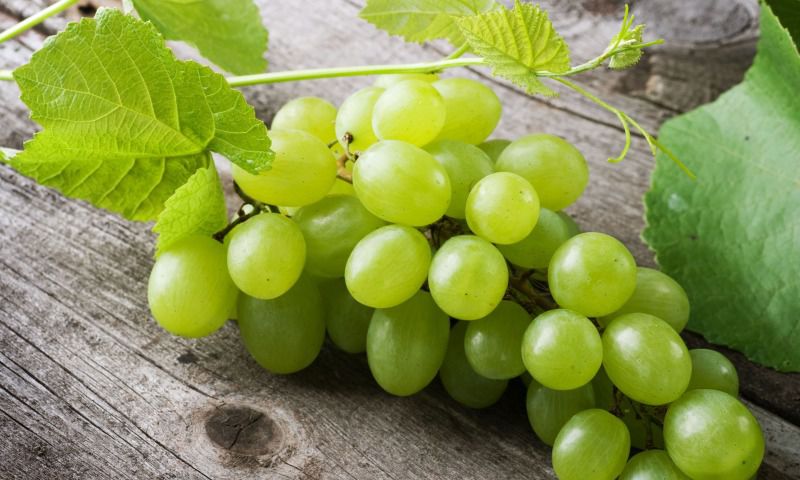 Гроздь белого винограда
