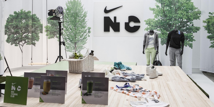 Спортивный женский клуб Nike Training Club Madrid Hub от CuldeSac, Мадрид, Испания